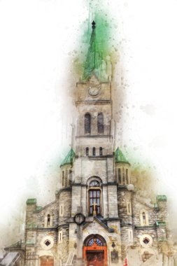 Polonya, Zakopane 'nin tahta mimarisi, resim çizimi.