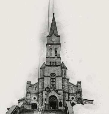 Polonya, Zakopane 'nin tahta mimarisi, resim çizimi.