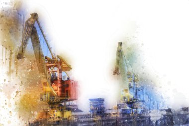 Fotoğraf illüstrasyonlu Port Nakliye Turnaları