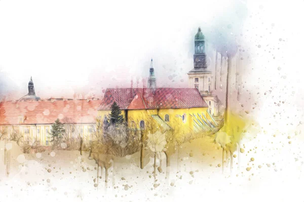 Blick Auf Trzebnica Eine Wunderschöne Kleinstadt Niederschlesien Polen — Stockfoto