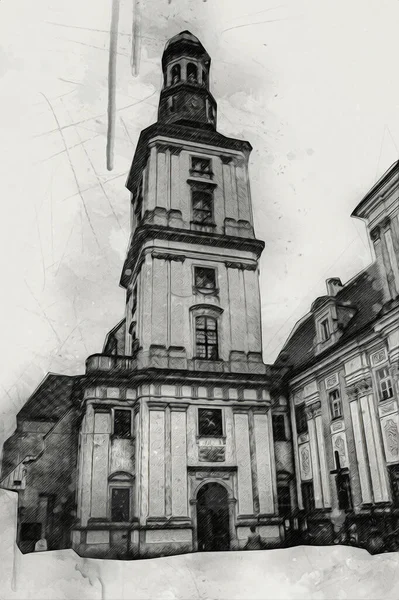 Utsikt Över Trzebnica Vacker Liten Stad Nedre Schlesien Polen — Stockfoto