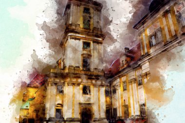 Trzebnica manzarası, Polonya 'nın Aşağı Silezya bölgesinde küçük güzel bir kasaba.