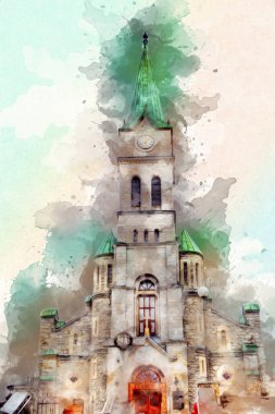 Polonya, Zakopane 'nin tahta mimarisi, resim çizimi.