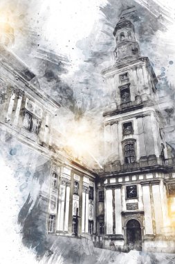 Trzebnica manzarası, Polonya 'nın Aşağı Silezya bölgesinde küçük güzel bir kasaba.