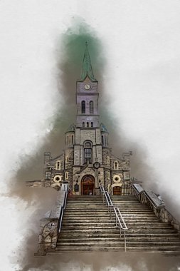 Polonya, Zakopane 'nin tahta mimarisi, resim çizimi.