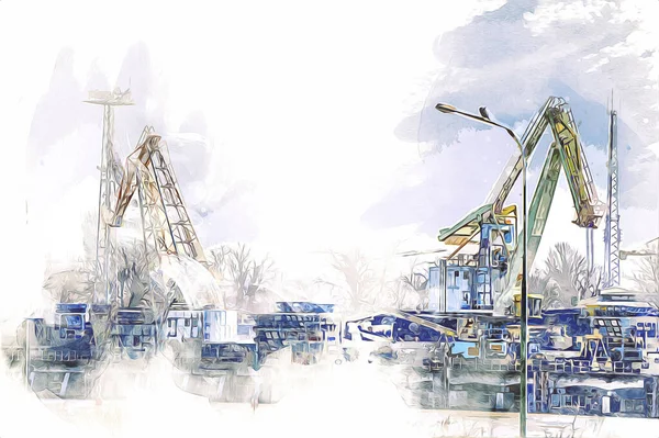 Fotoğraf illüstrasyonlu Port Nakliye Turnaları