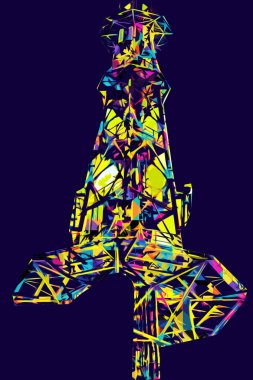 Donanma gemisinde askeri radar takibi, sanat eseri çizimi klasik.