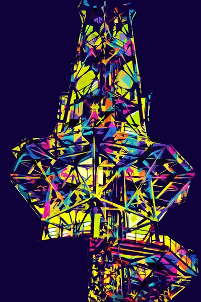 Donanma gemisinde askeri radar takibi, sanat eseri çizimi klasik.