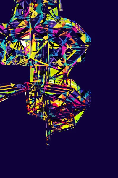 Donanma gemisinde askeri radar takibi, sanat eseri çizimi klasik.