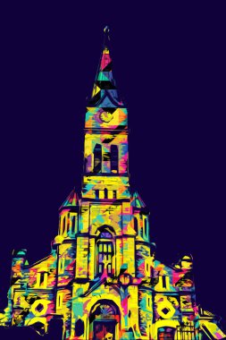 Polonya, Zakopane 'nin tahta mimarisi, resim çizimi.