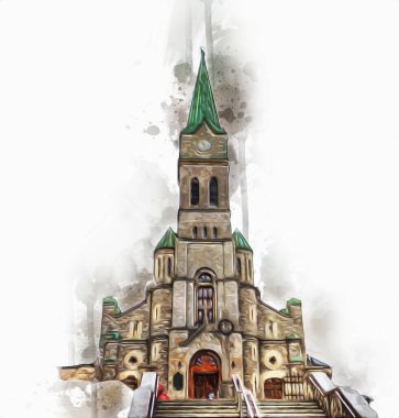 Polonya, Zakopane 'nin tahta mimarisi, resim çizimi.