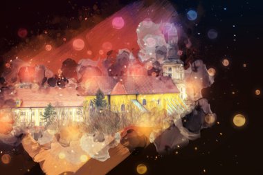 Trzebnica manzarası, Polonya 'nın Aşağı Silezya bölgesinde küçük güzel bir kasaba.