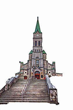 Polonya, Zakopane 'nin tahta mimarisi, resim çizimi.