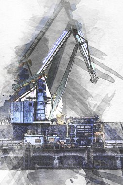 Fotoğraf illüstrasyonlu Port Nakliye Turnaları