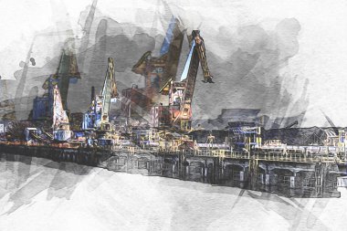 Fotoğraf illüstrasyonlu Port Nakliye Turnaları