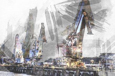 Fotoğraf illüstrasyonlu Port Nakliye Turnaları