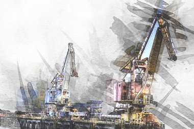 Fotoğraf illüstrasyonlu Port Nakliye Turnaları