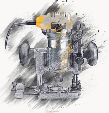 Bir seyyar değirmen makinesi büyük bir çark yapar.