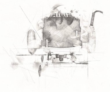 Bir seyyar değirmen makinesi büyük bir çark yapar.