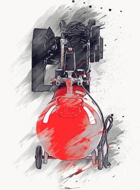 Güçlü hava kompresörü illüstrasyonuName