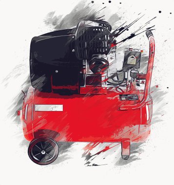 Güçlü hava kompresörü illüstrasyonuName