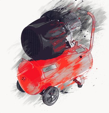 Güçlü hava kompresörü illüstrasyonuName