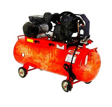 Güçlü hava kompresörü illüstrasyonuName