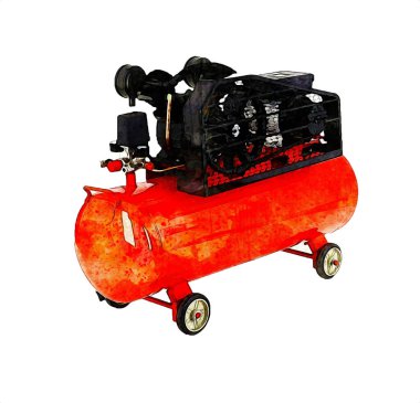 Güçlü hava kompresörü illüstrasyonuName