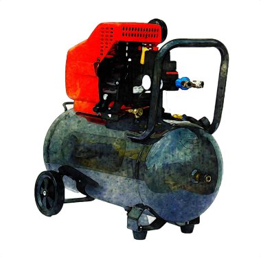 Güçlü hava kompresörü illüstrasyonuName