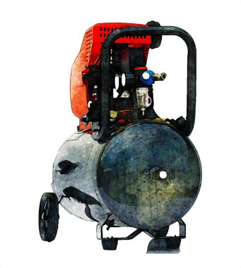 Güçlü hava kompresörü illüstrasyonuName