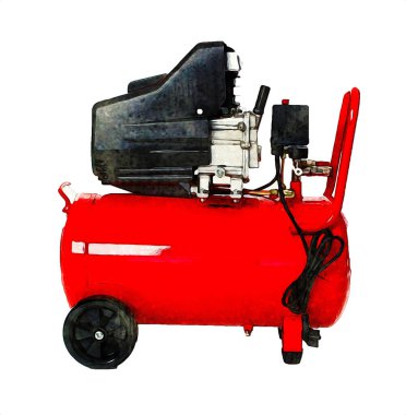 Güçlü hava kompresörü illüstrasyonuName