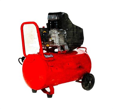 Güçlü hava kompresörü illüstrasyonuName