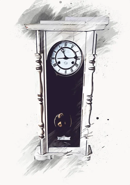 Eski antika klasik saatlerin eski kağıt arka plandaki tuşları.