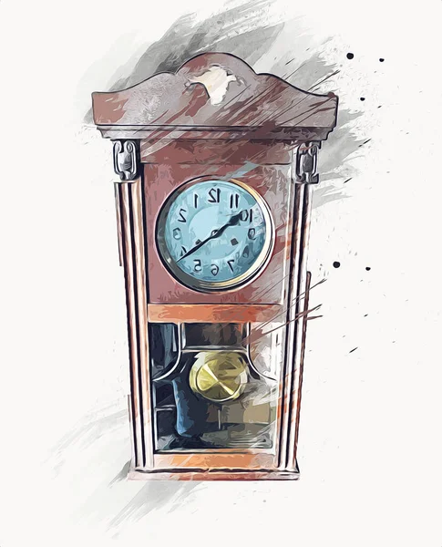 Eski antika klasik saatlerin eski kağıt arka plandaki tuşları.