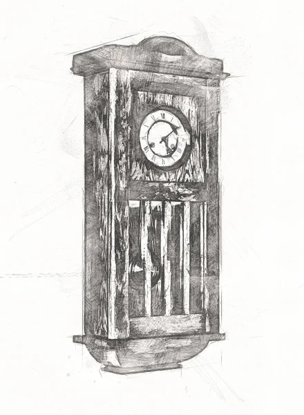 Eski antika klasik saatlerin eski kağıt arka plandaki tuşları.