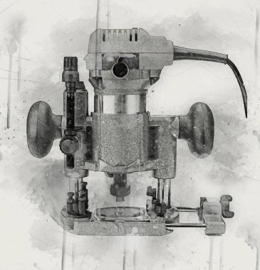 Bir seyyar değirmen makinesi büyük bir çark yapar.