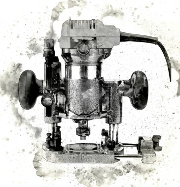 Bir seyyar değirmen makinesi büyük bir çark yapar.