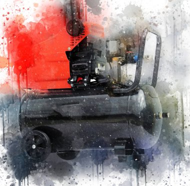 Güçlü hava kompresörü illüstrasyonuName