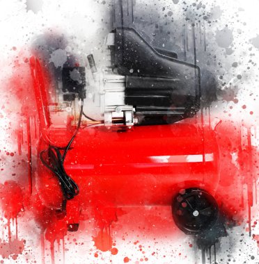 Güçlü hava kompresörü illüstrasyonuName