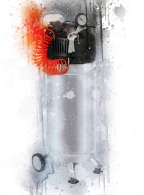 Güçlü hava kompresörü illüstrasyonuName