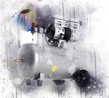 Güçlü hava kompresörü illüstrasyonuName