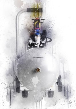 Güçlü hava kompresörü illüstrasyonuName