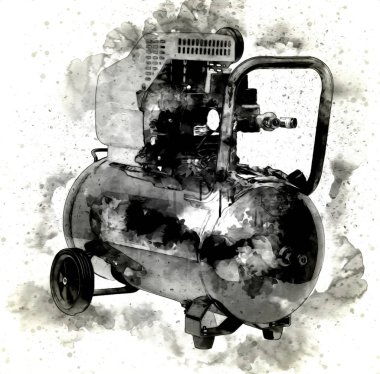 Güçlü hava kompresörü illüstrasyonuName