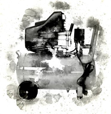 Güçlü hava kompresörü illüstrasyonuName