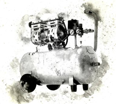 Güçlü hava kompresörü illüstrasyonuName