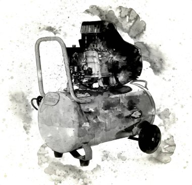 Güçlü hava kompresörü illüstrasyonuName