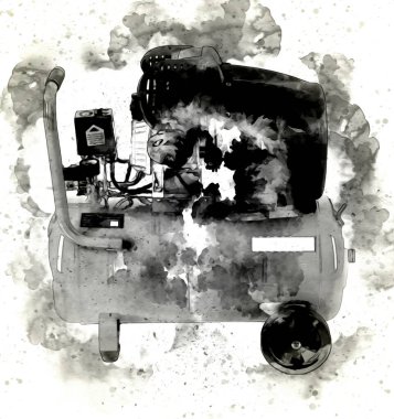 Güçlü hava kompresörü illüstrasyonuName