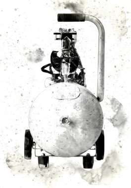 Güçlü hava kompresörü illüstrasyonuName