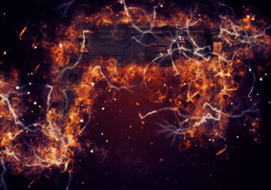 Ağır sarı siyah çekiç matkap matkap elle delme aleti beyaz arka planda izole edilmiş. İnşaat sektörü araçları kavramı