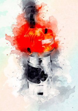 Bir seyyar değirmen makinesi büyük bir çark yapar.